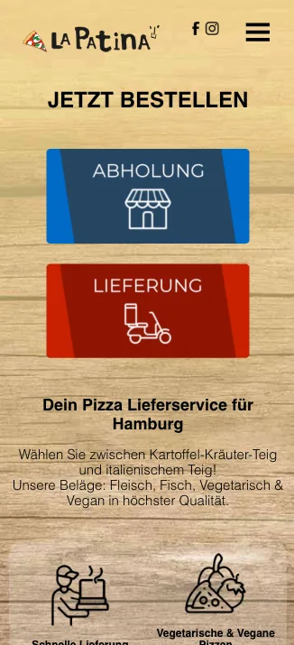 Webshop La Patina auf dem Smartphone